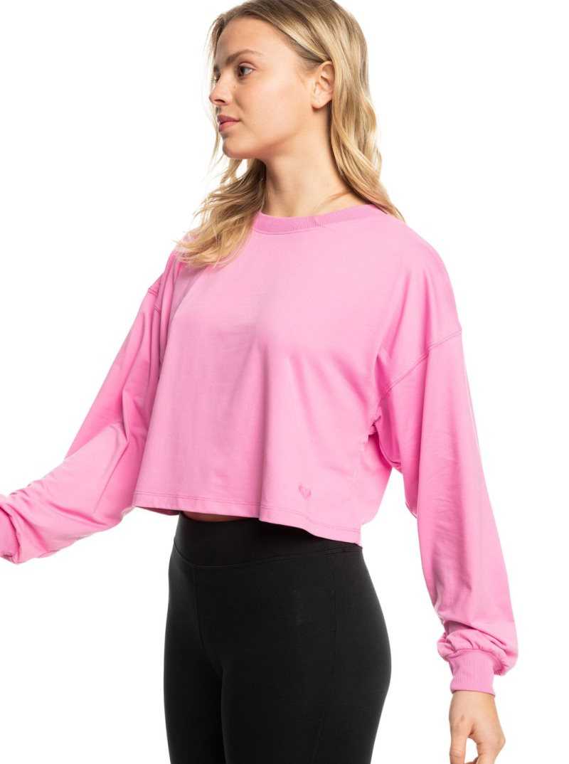 Roxy Naturally Active Long Sleeve T-Shirt Cyclamen | CFOXR-8475