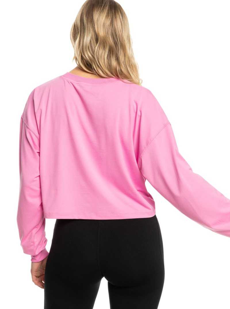 Roxy Naturally Active Long Sleeve T-Shirt Cyclamen | CFOXR-8475