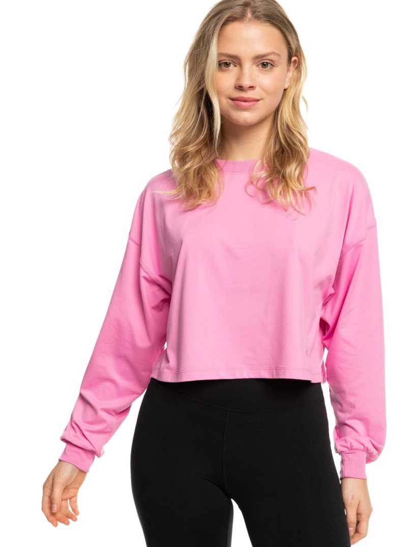 Roxy Naturally Active Long Sleeve T-Shirt Cyclamen | CFOXR-8475