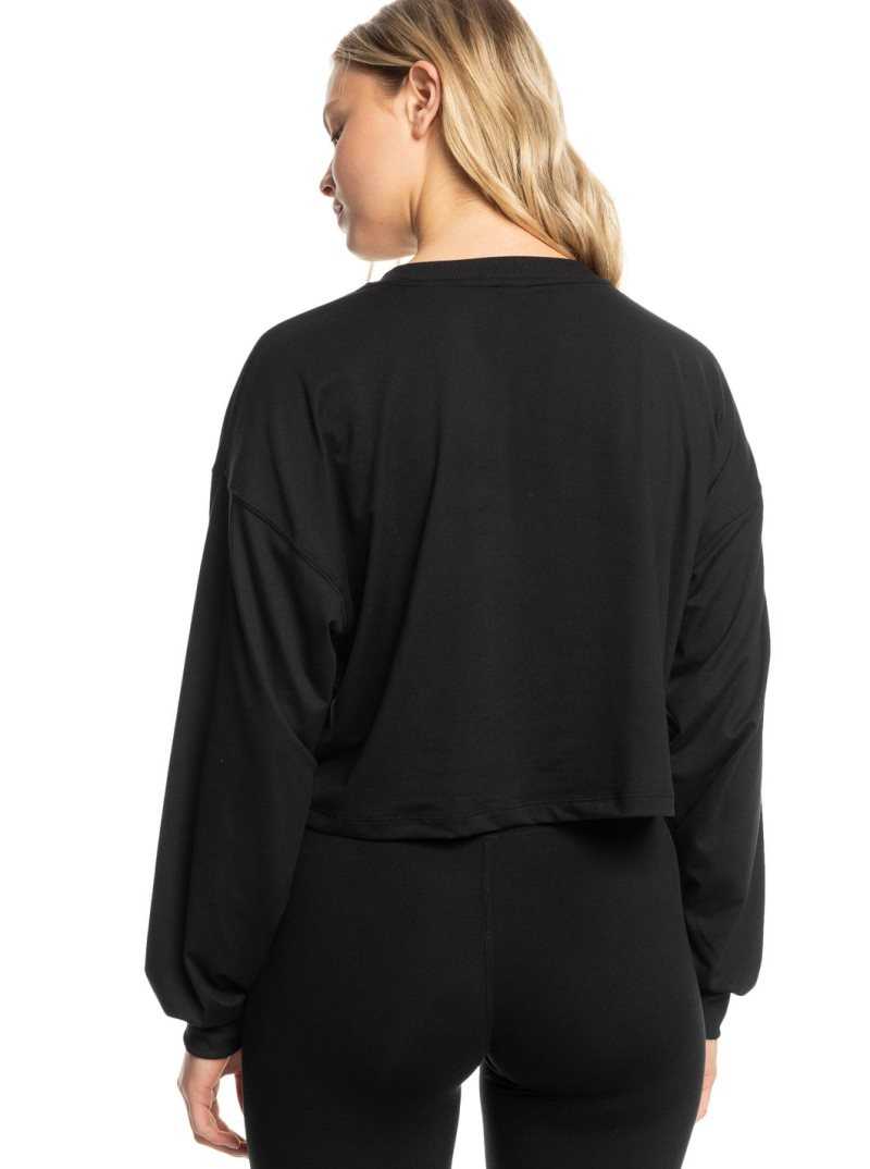 Roxy Naturally Active Long Sleeve T-Shirt Anthracite | EMSXG-2195