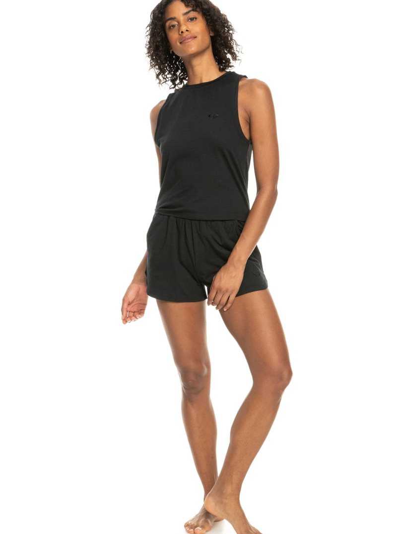 Roxy Naturally Active Sports Tank Anthracite | YJFGL-5103