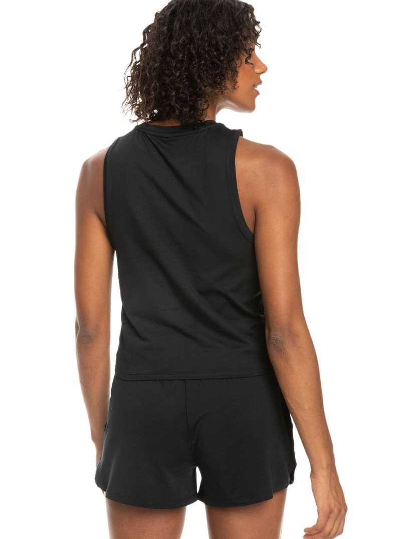 Roxy Naturally Active Sports Tank Anthracite | YJFGL-5103