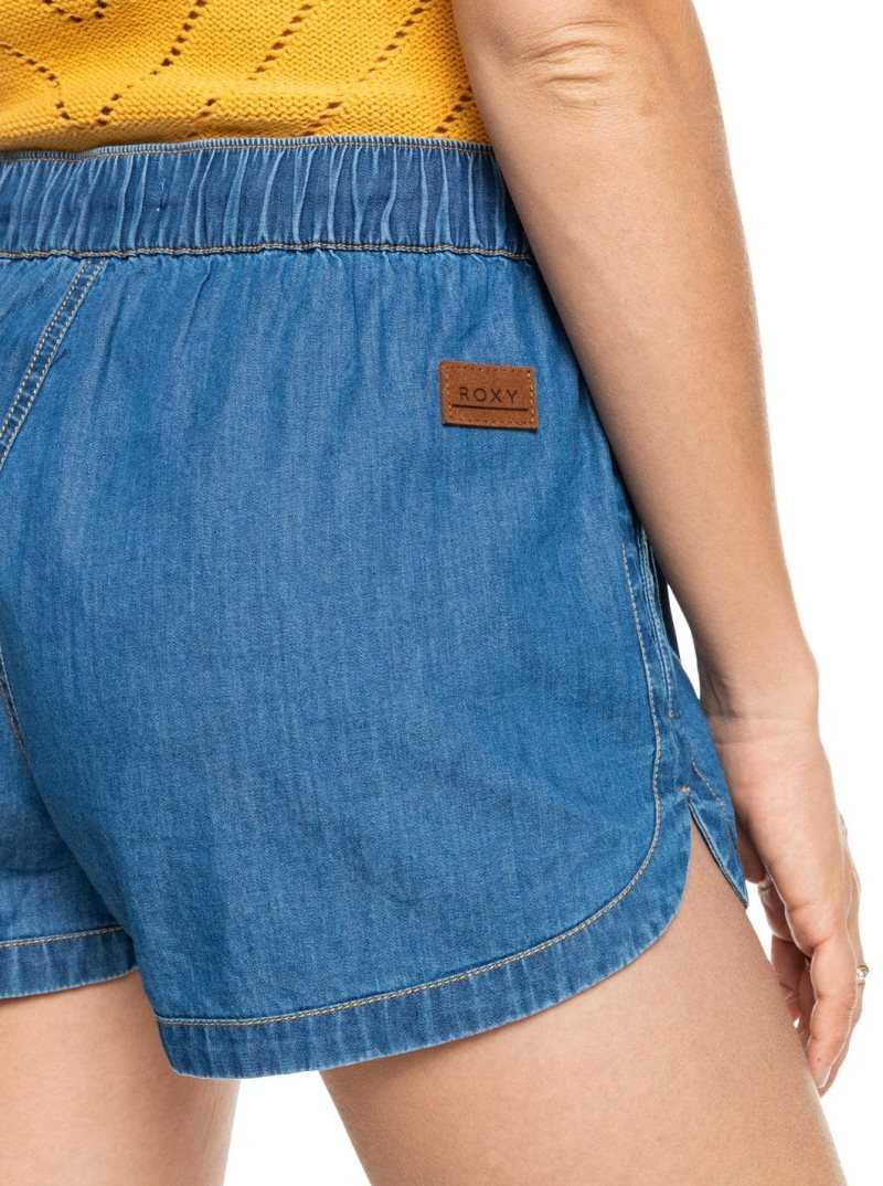 Roxy New Impossible Denim Shorts Medium Blue | VEDTK-6315