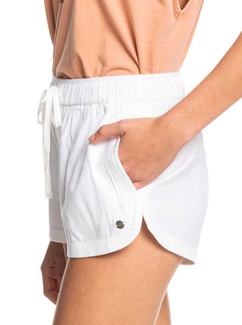 Roxy New Impossible Love Elasticized Shorts Snow White | ZMEKA-2860