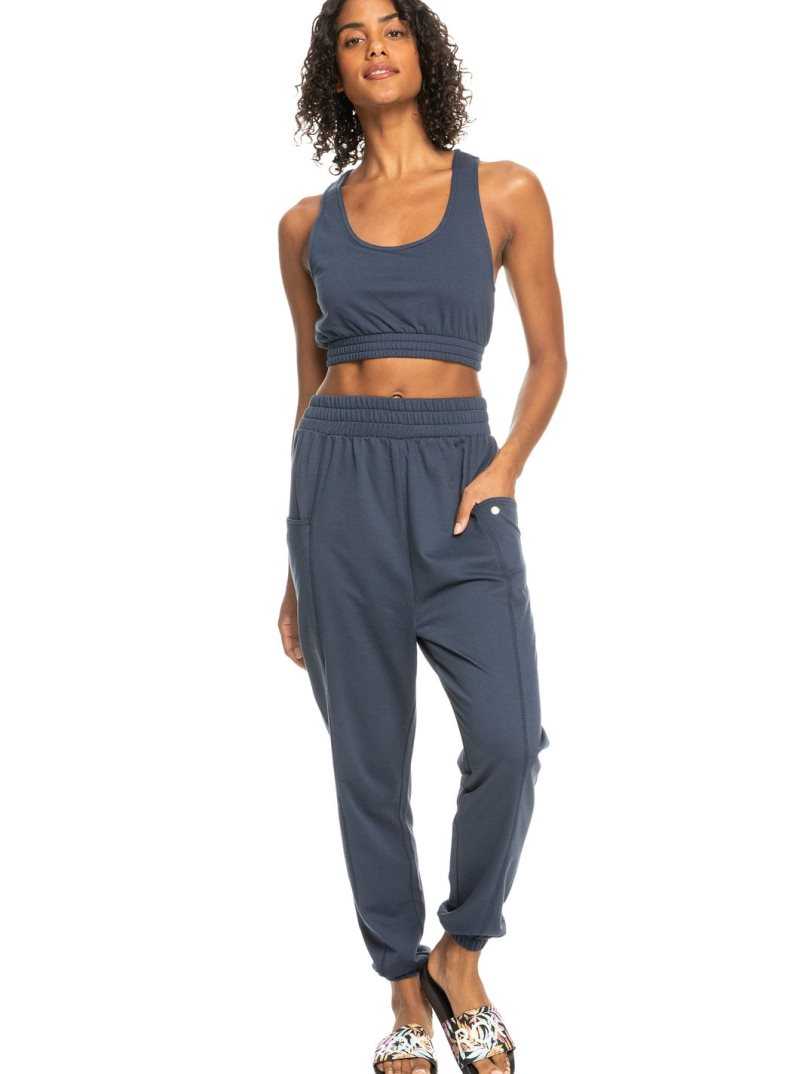 Roxy Next Set Drop Crotch Joggers Mood Indigo | WQIBK-8510