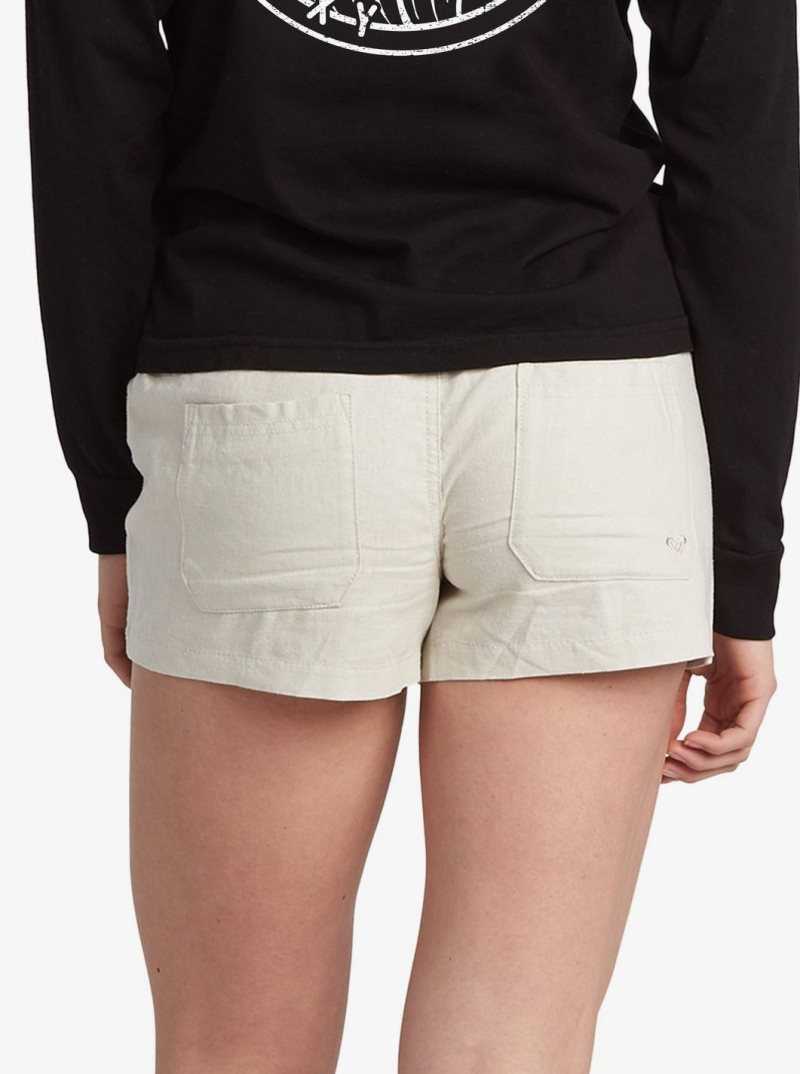 Roxy Oceanside Elasticized Shorts Stone | KDTIE-1450