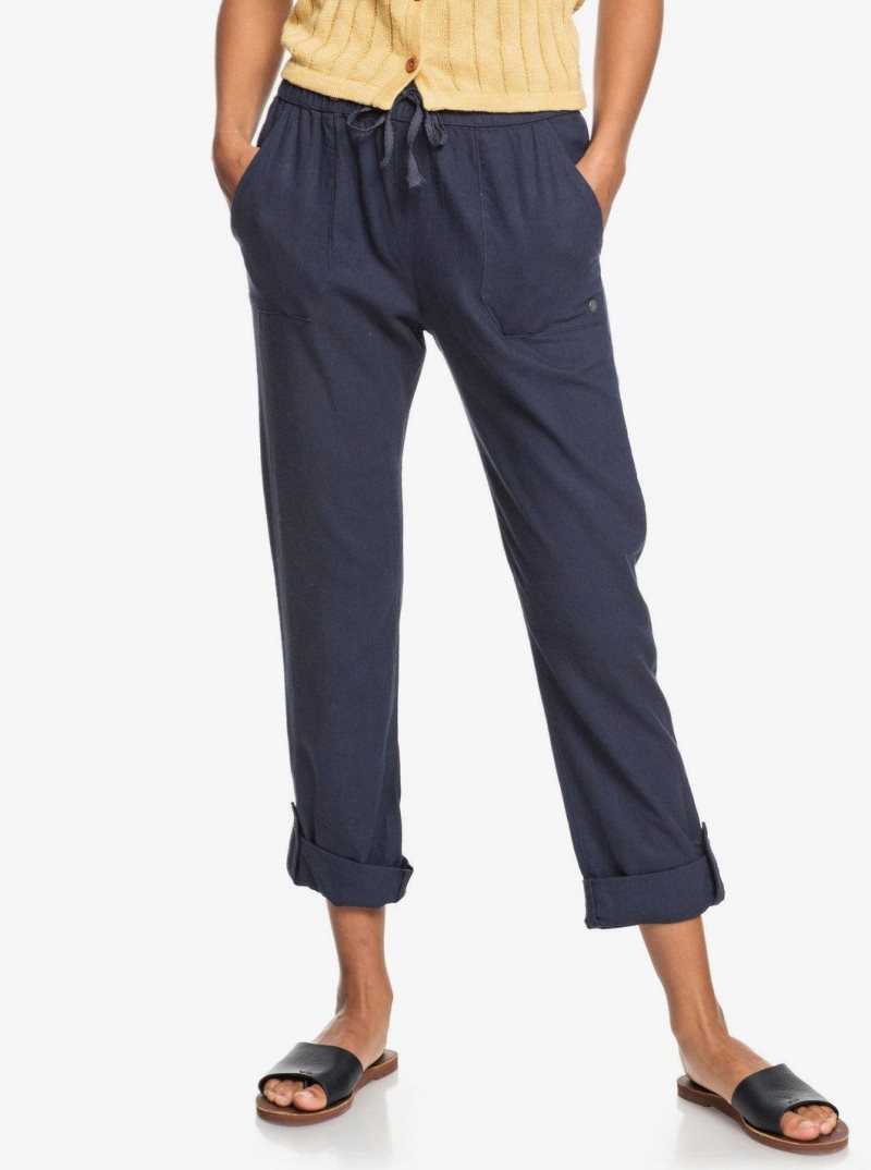 Roxy On The Seashore Cargo Pants Mood Indigo | YFWOK-3598