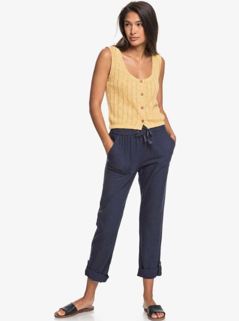 Roxy On The Seashore Cargo Pants Mood Indigo | YFWOK-3598