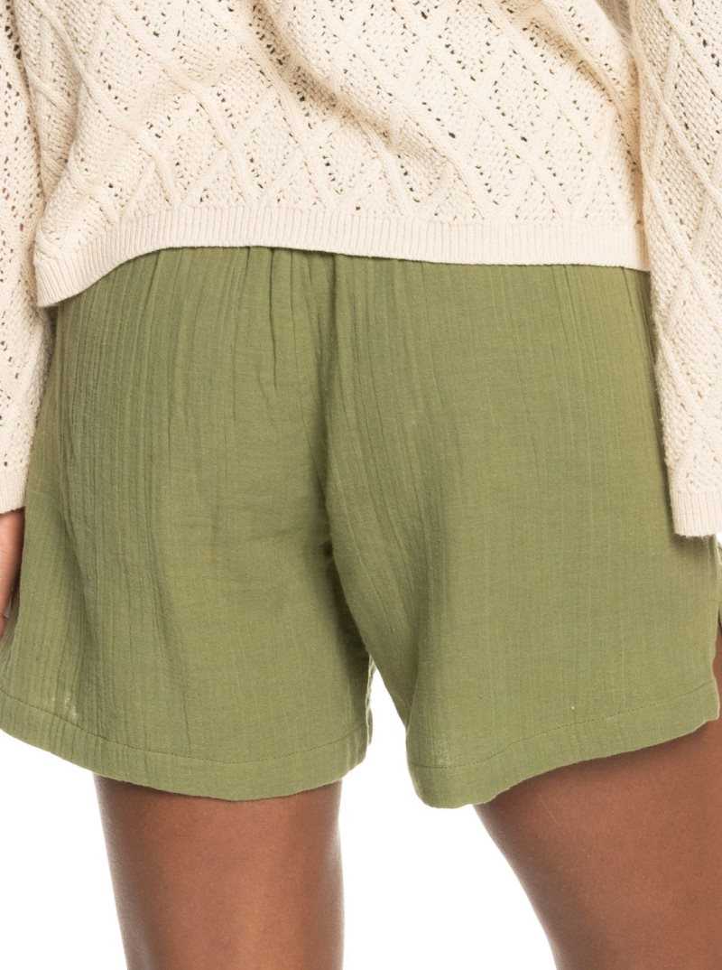 Roxy Over The Sun Lightweight Shorts Loden Green | QLEXG-0549