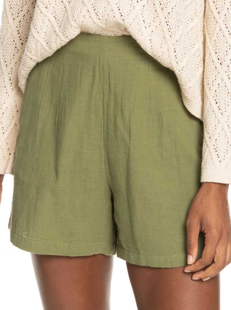 Roxy Over The Sun Lightweight Shorts Loden Green | QLEXG-0549