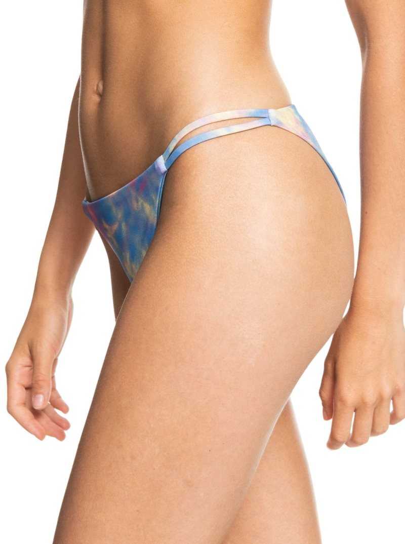 Roxy POP SURF Cheeky Bikini Bottoms Pale Marigold Tie Dye Vibes | RHAZQ-2945