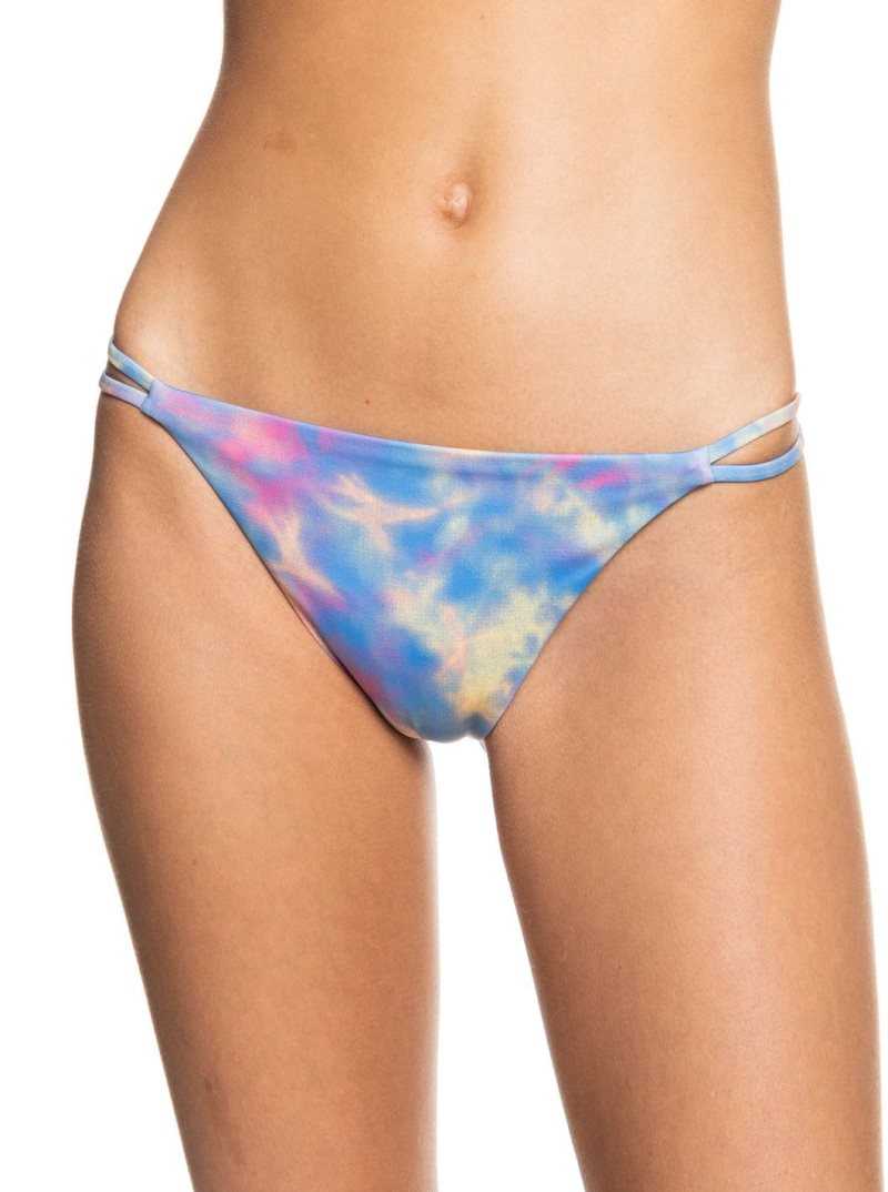 Roxy POP SURF Cheeky Bikini Bottoms Pale Marigold Tie Dye Vibes | RHAZQ-2945