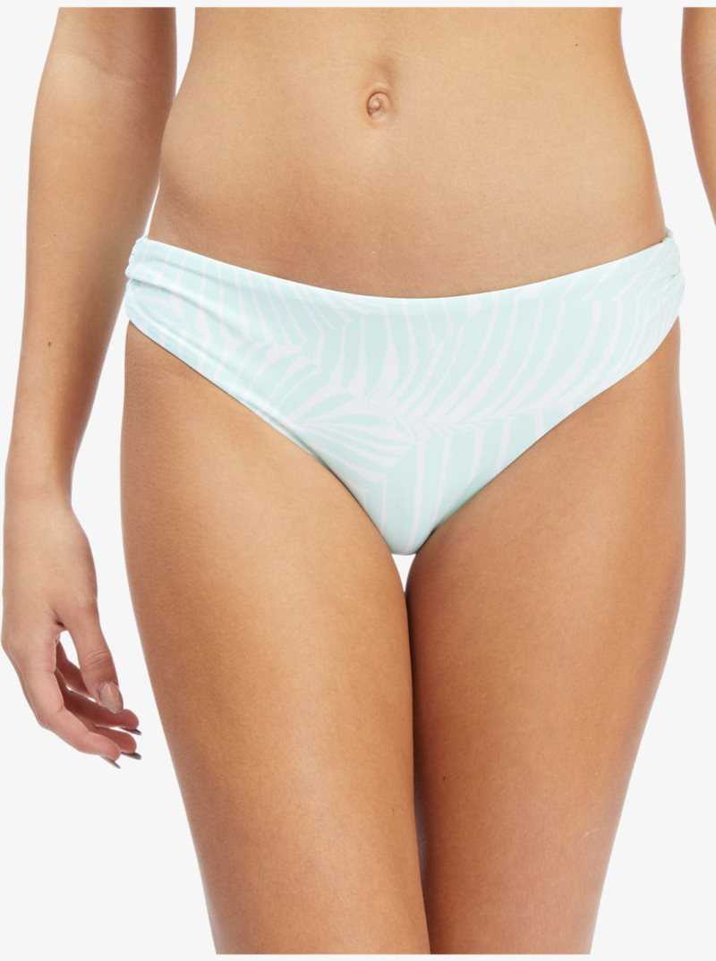 Roxy Palm Tree Dreams Hipster Bikini Bottoms Brook Green Palm Tree Dreams | MFLHU-5621