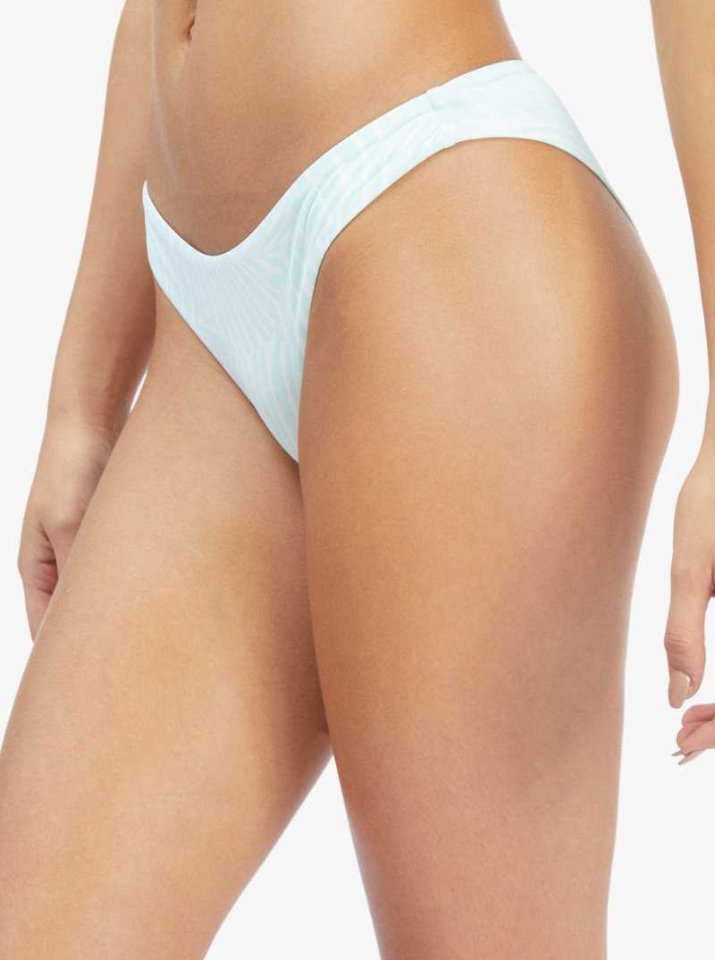 Roxy Palm Tree Dreams Tanga Bikini Bottoms Brook Green Palm Tree Dreams | VUOHP-0235