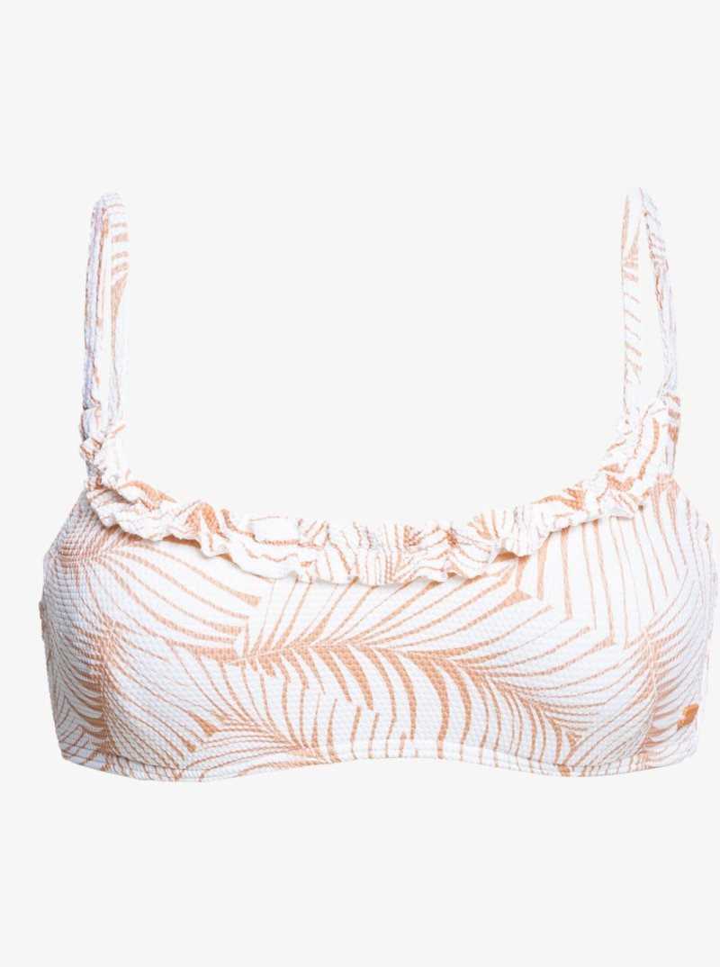 Roxy Palm Tree Dreams Underwired Bralette Bikini Top Toast S Palm Tree | DCFVZ-9801