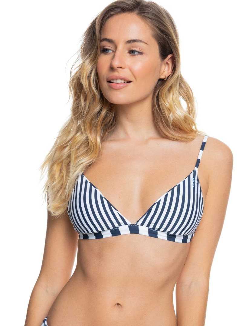 Roxy Parallel Paradiso Separate Top Mood Indigo Big Revo Stripes S | VWRBN-4980