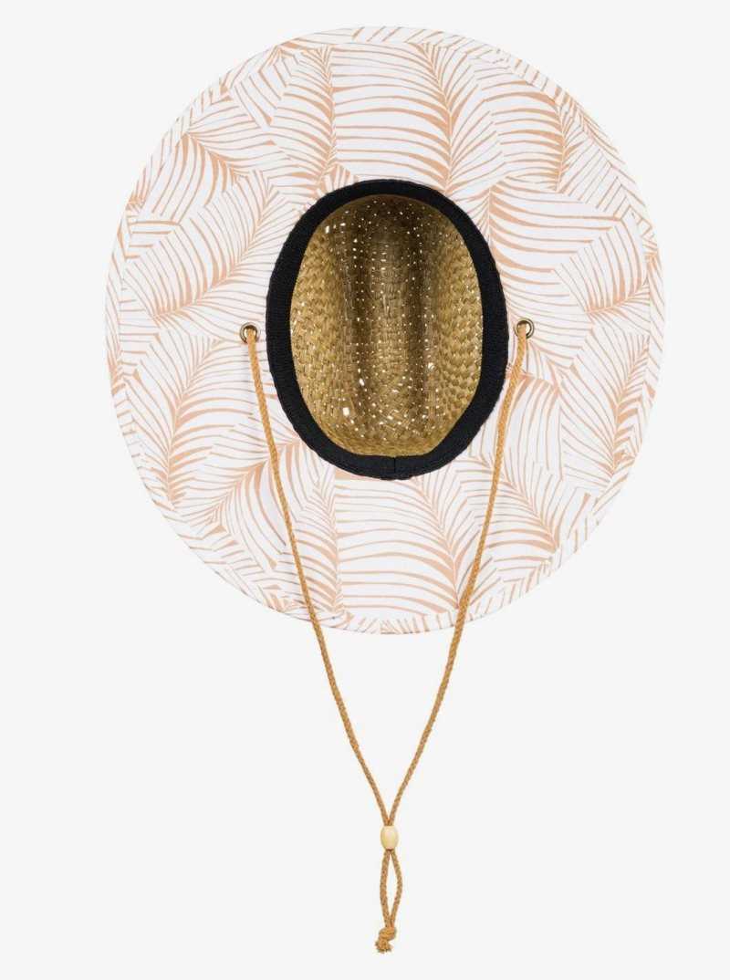 Roxy Pina To My Colada Straw Sun Hat Toast S Palm Tree | VMUAI-3961