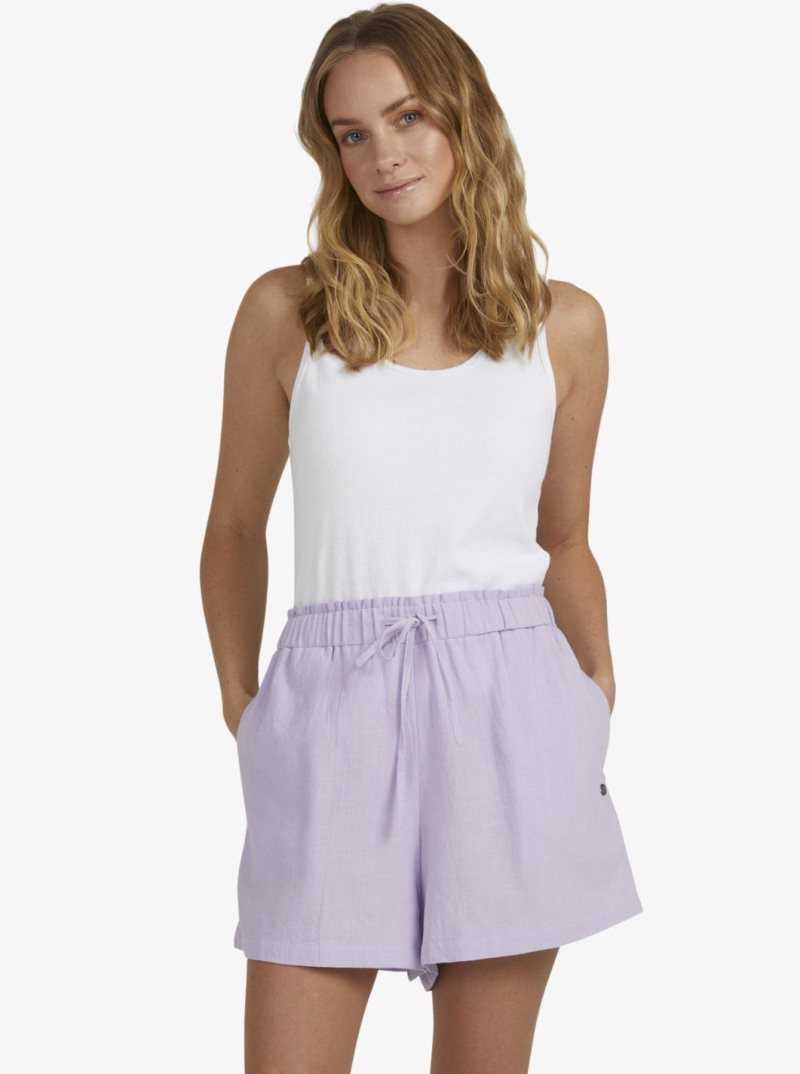 Roxy Place To Be 6\' Knit Shorts Pastel Lilac | BJKNO-8301