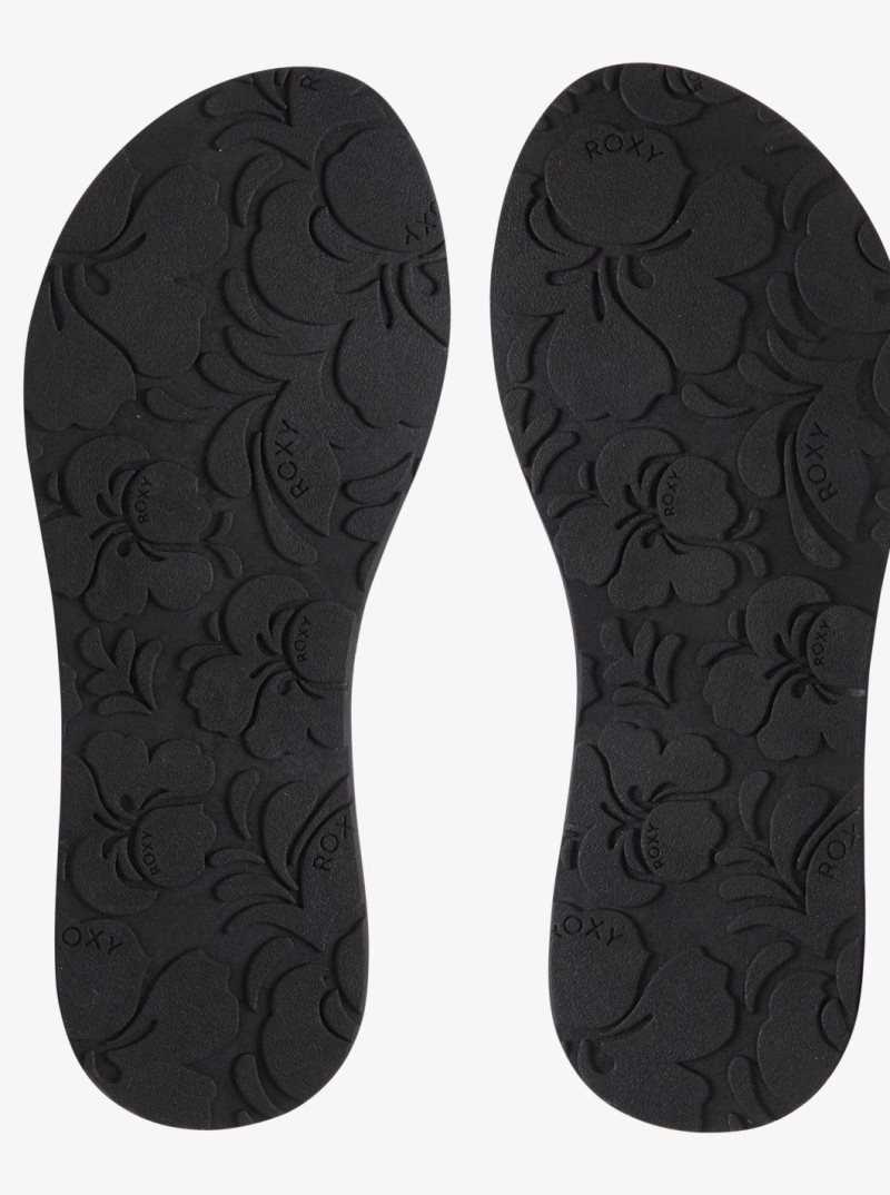 Roxy Porto Flip-Flops Black | HZTDW-7621