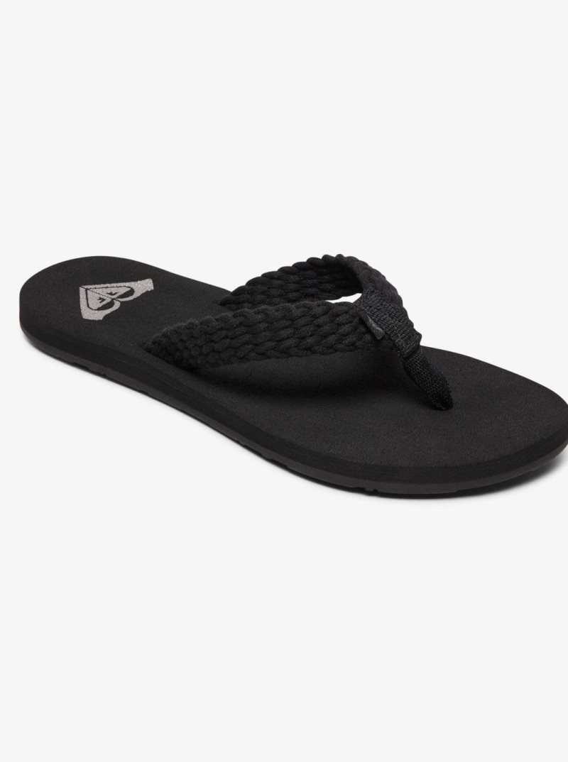 Roxy Porto Flip-Flops Black | HZTDW-7621