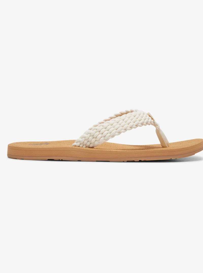 Roxy Porto Flip-Flops Natural | EJITH-4876