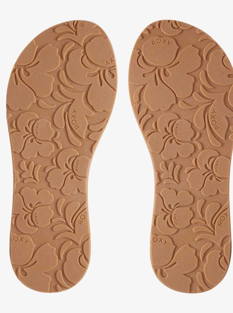 Roxy Porto Flip-Flops Natural | EJITH-4876