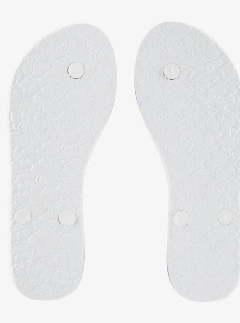 Roxy Portofino Flip-Flops Brown/White | RQZLF-1723