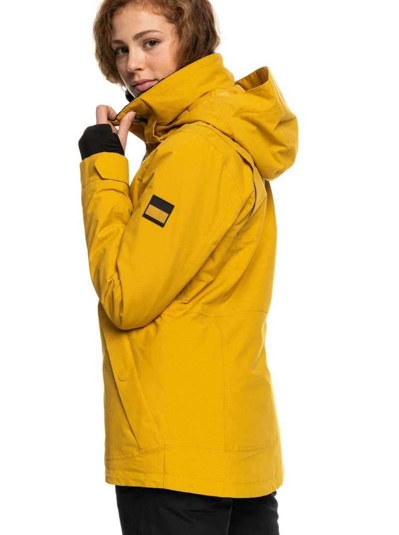 Roxy Presence Insulated Snow Jacket Honey | LWUVQ-1584