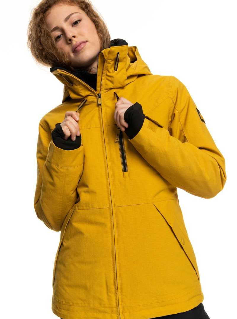 Roxy Presence Insulated Snow Jacket Honey | LWUVQ-1584