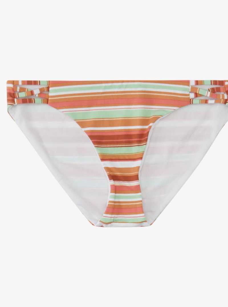 Roxy Printed Beach Classics Hipster Bikini Bottoms Baked Clay Endless Summer Stri | ONFAC-0524