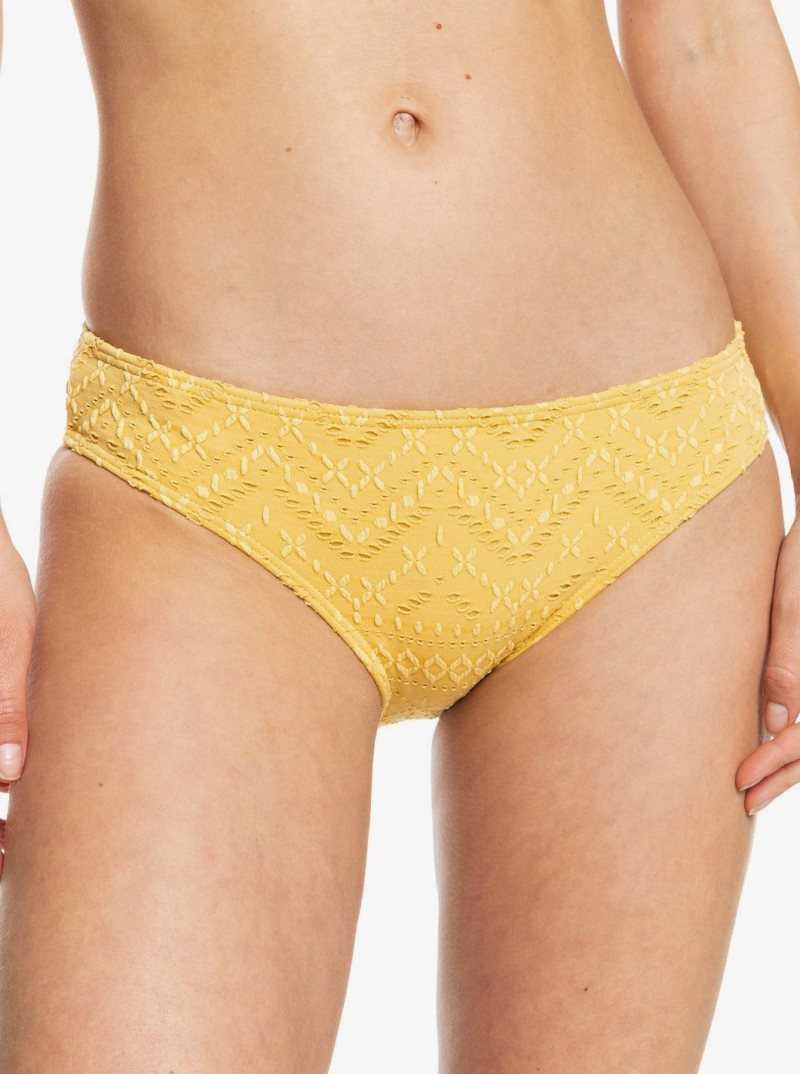 Roxy Quiet Beauty Hipster Bikini Bottoms Ochre | HWQXZ-5901