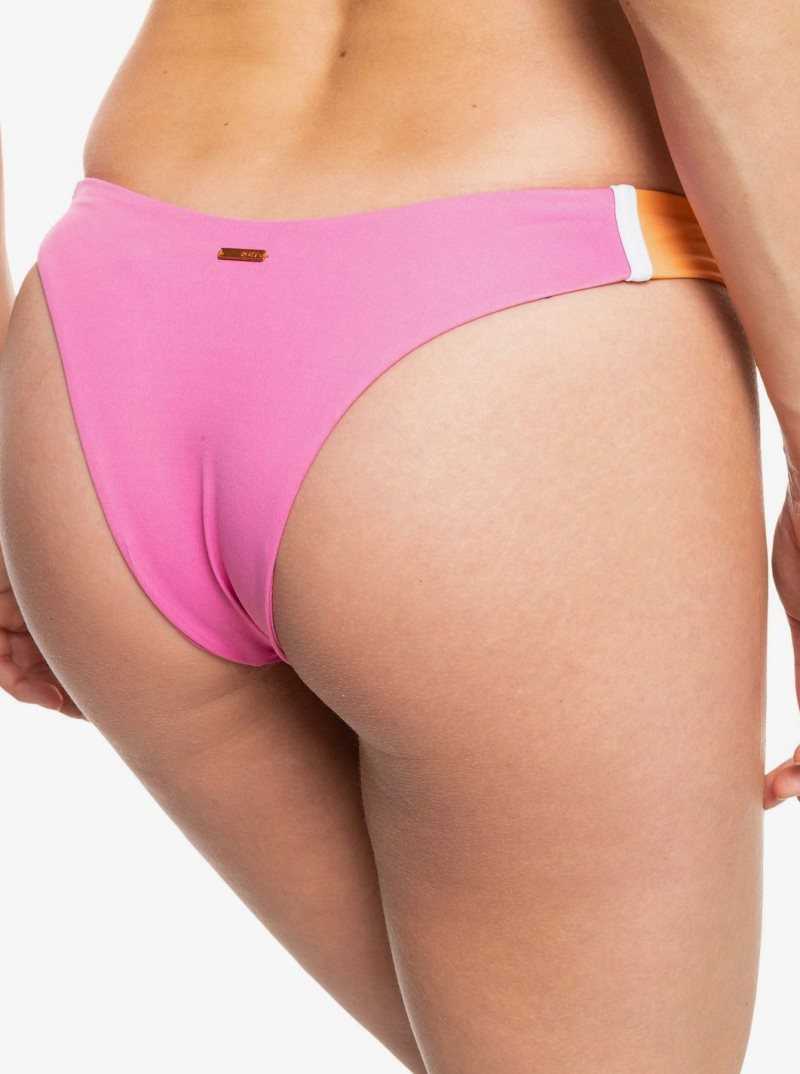 Roxy Rad Retro Cheeky Bikini Bottoms Cantaloupe | APSJQ-0471