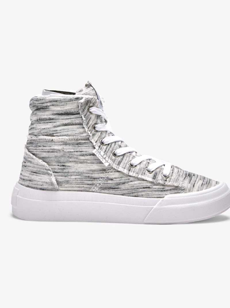 Roxy Rae Mid-Top Shoes Heather Grey | ULHDP-3502