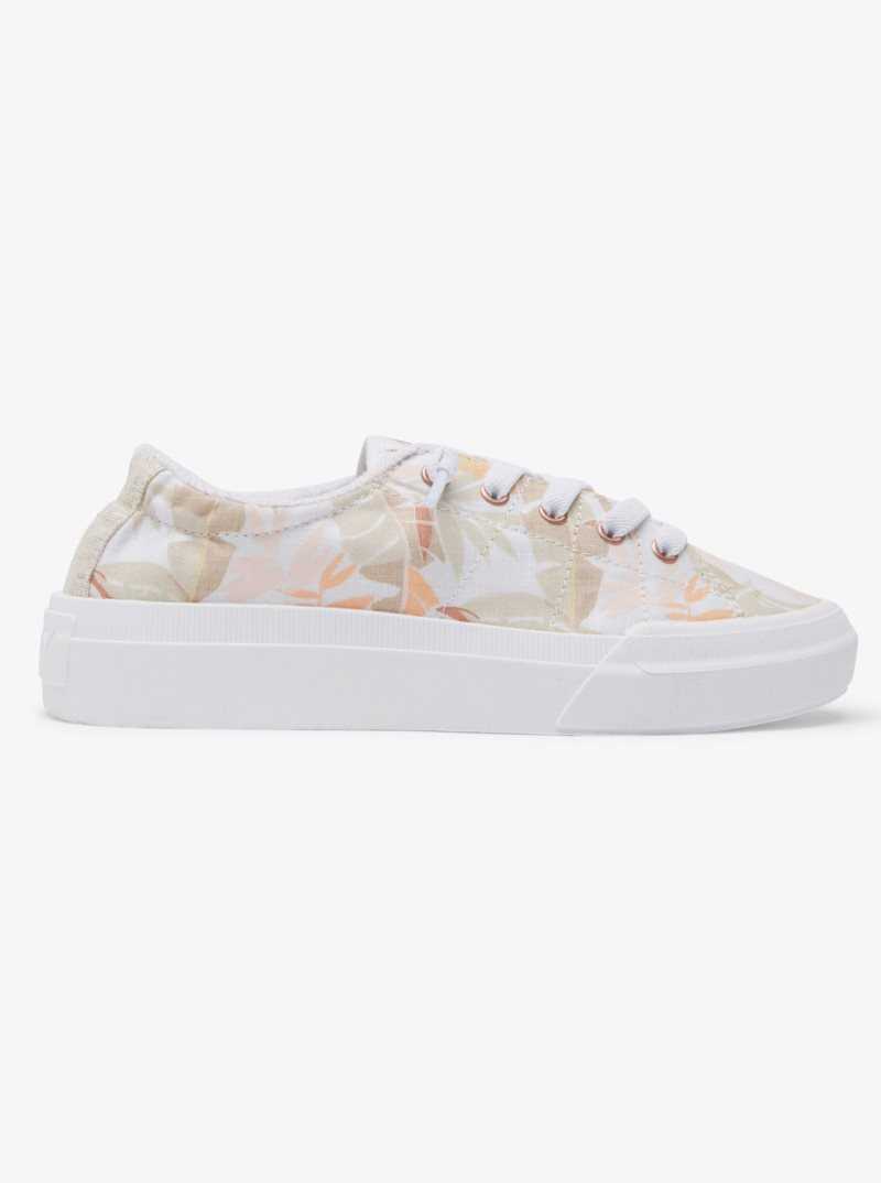 Roxy Rae Shoes White/Dusty Orange | XHBYT-4256