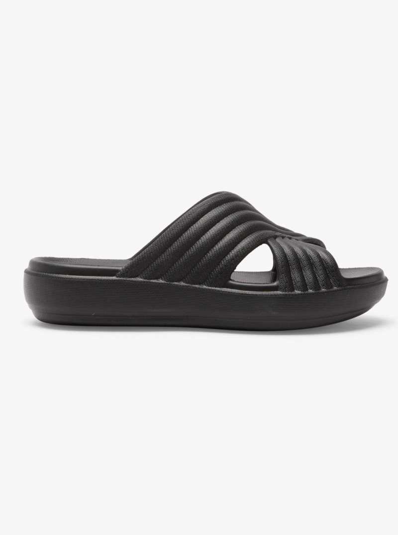 Roxy Rivie Sandals Black | ZXOKR-8950