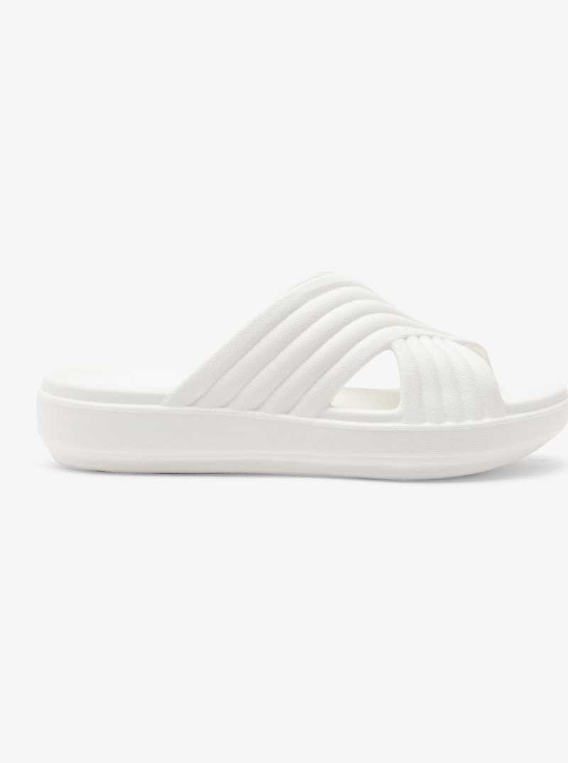 Roxy Rivie Sandals White | KQBPG-9518