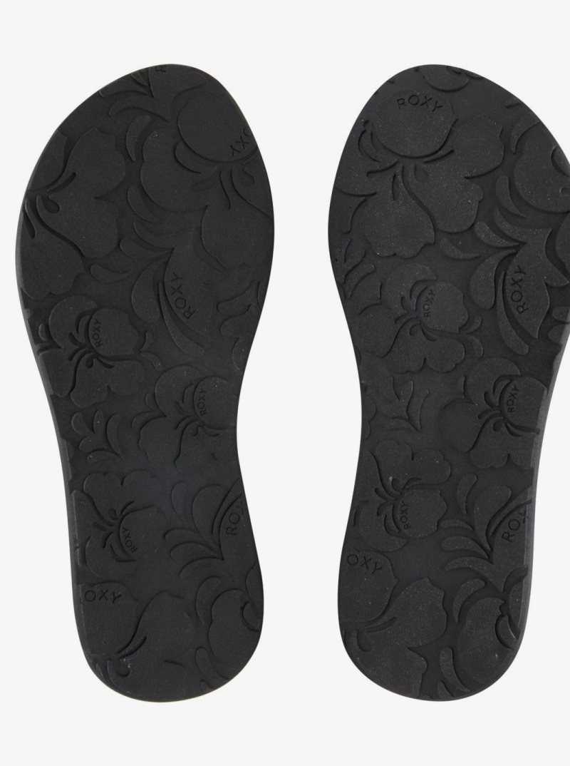 Roxy Rosarito Flip-Flops Black | EMQIS-6534