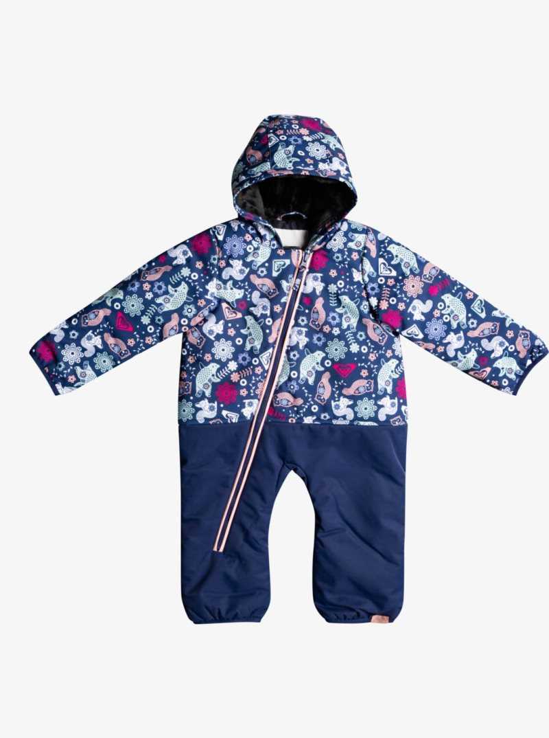 Roxy Rose Insulated Snow Suit Baby Medieval Blue Neo | XSQFR-4130