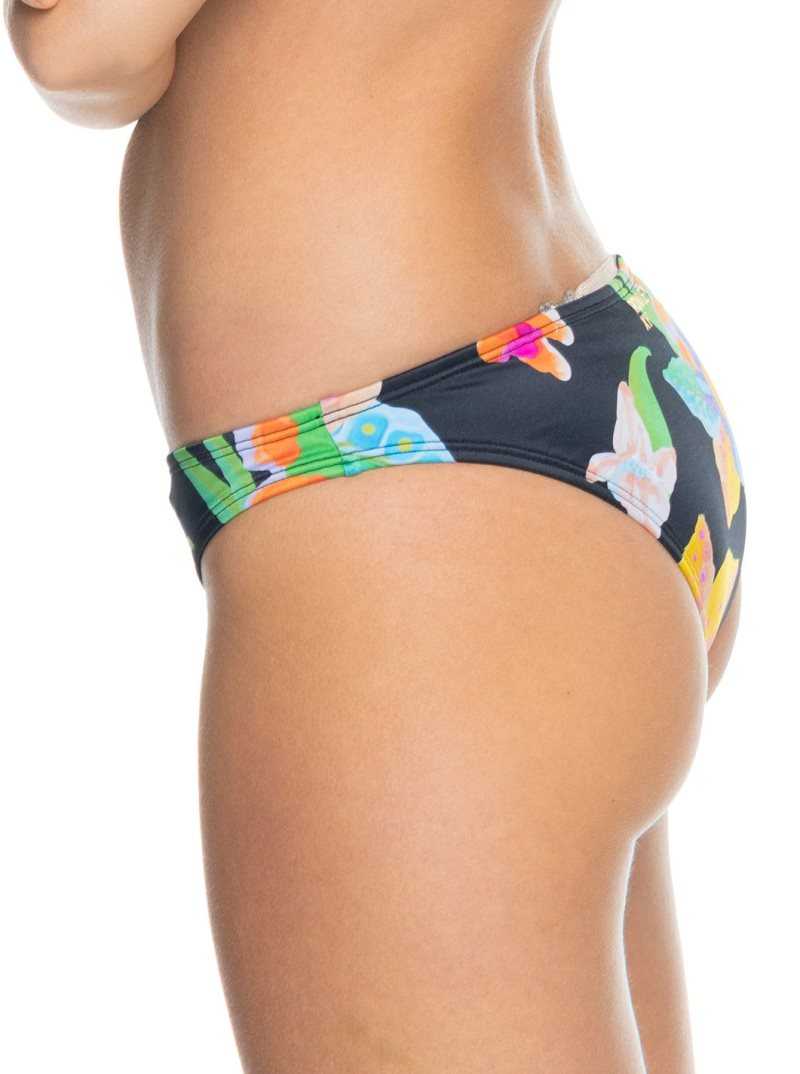 Roxy Rowley Separate Bottom True Black Small Flowa | PGCYU-2687