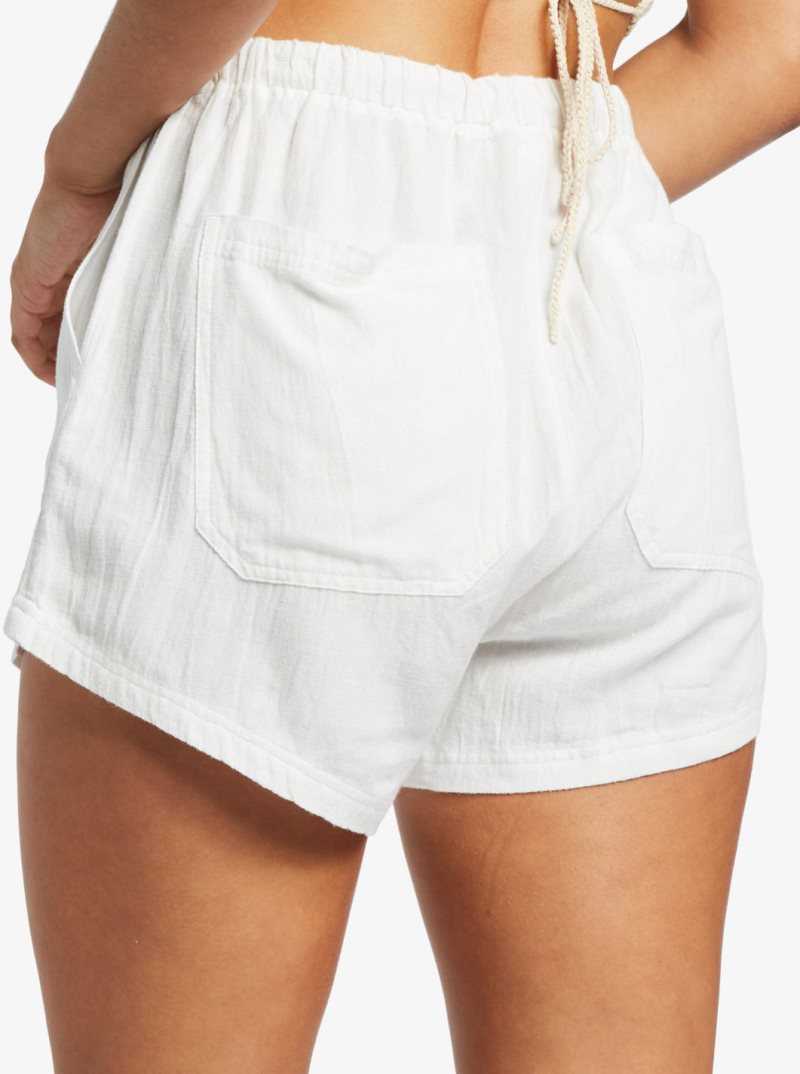 Roxy Sand And Sea Elastic Shorts Snow White | HKIPM-0451