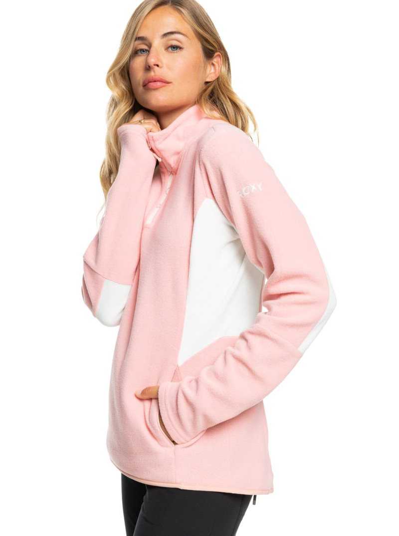 Roxy Sayna Half-Zip Fleece Mellow Rose | NSRWT-1962