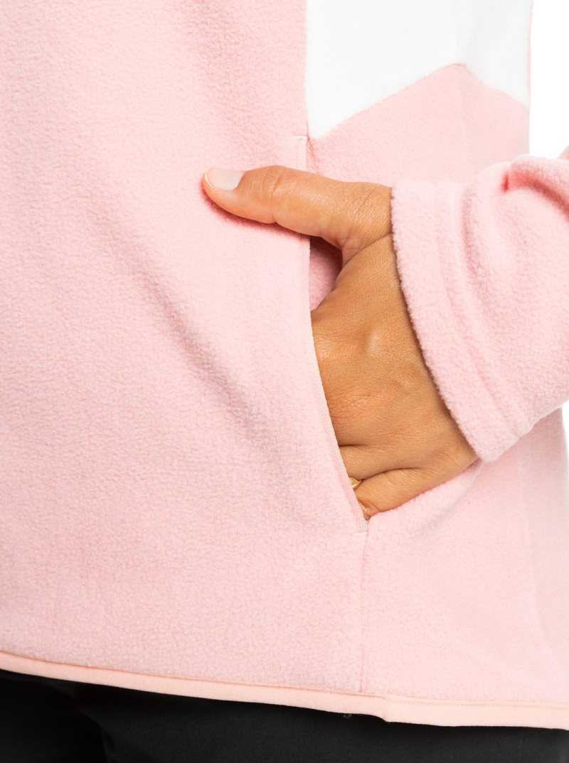 Roxy Sayna Half-Zip Fleece Mellow Rose | NSRWT-1962