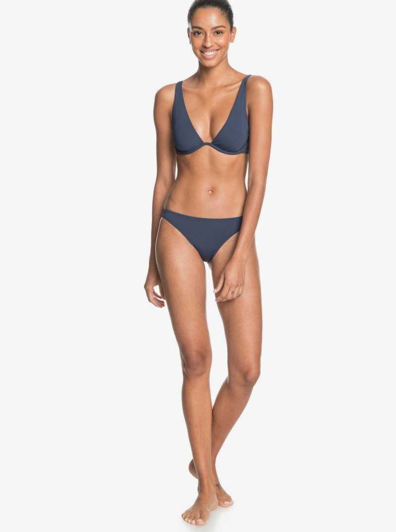 Roxy Sd Beach Classics Moderate Bo Separate Bottom Mood Indigo | JLVNO-3052