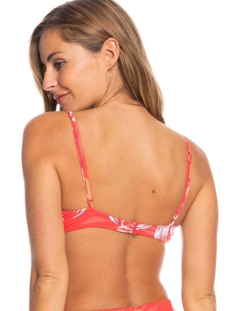 Roxy Seaside Tropics Underwired Bra Bikini Top Hibiscus Seaside Tropics V1 S | VZOTR-0931