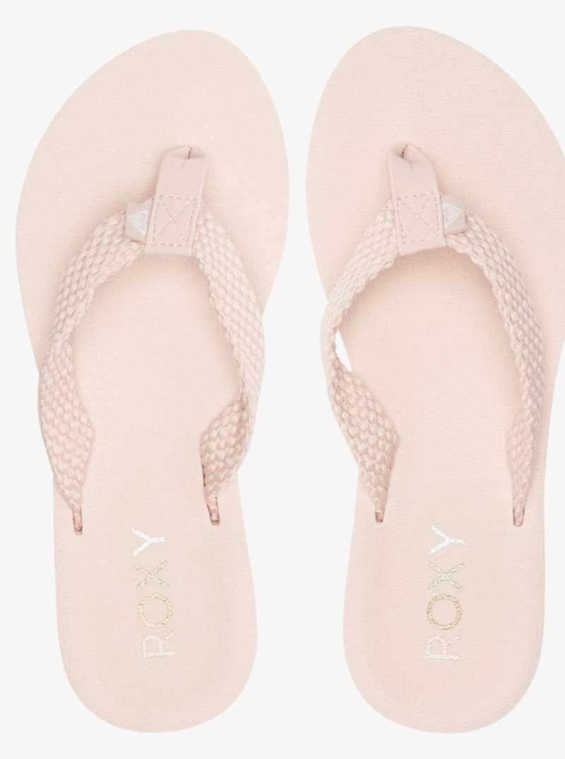 Roxy Send It Sandals Mauve Wine | QYELZ-8902