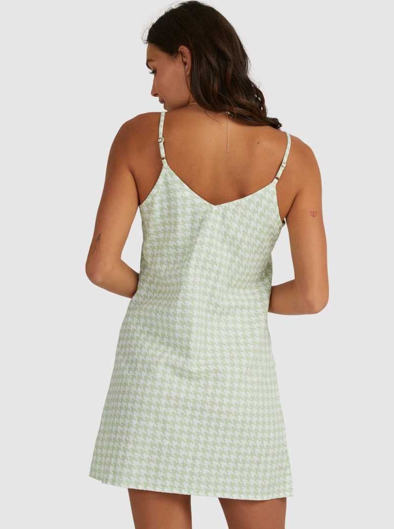 Roxy Shine A Light Woven Strappy Dress Sprucetone Check It | SCRUI-0561