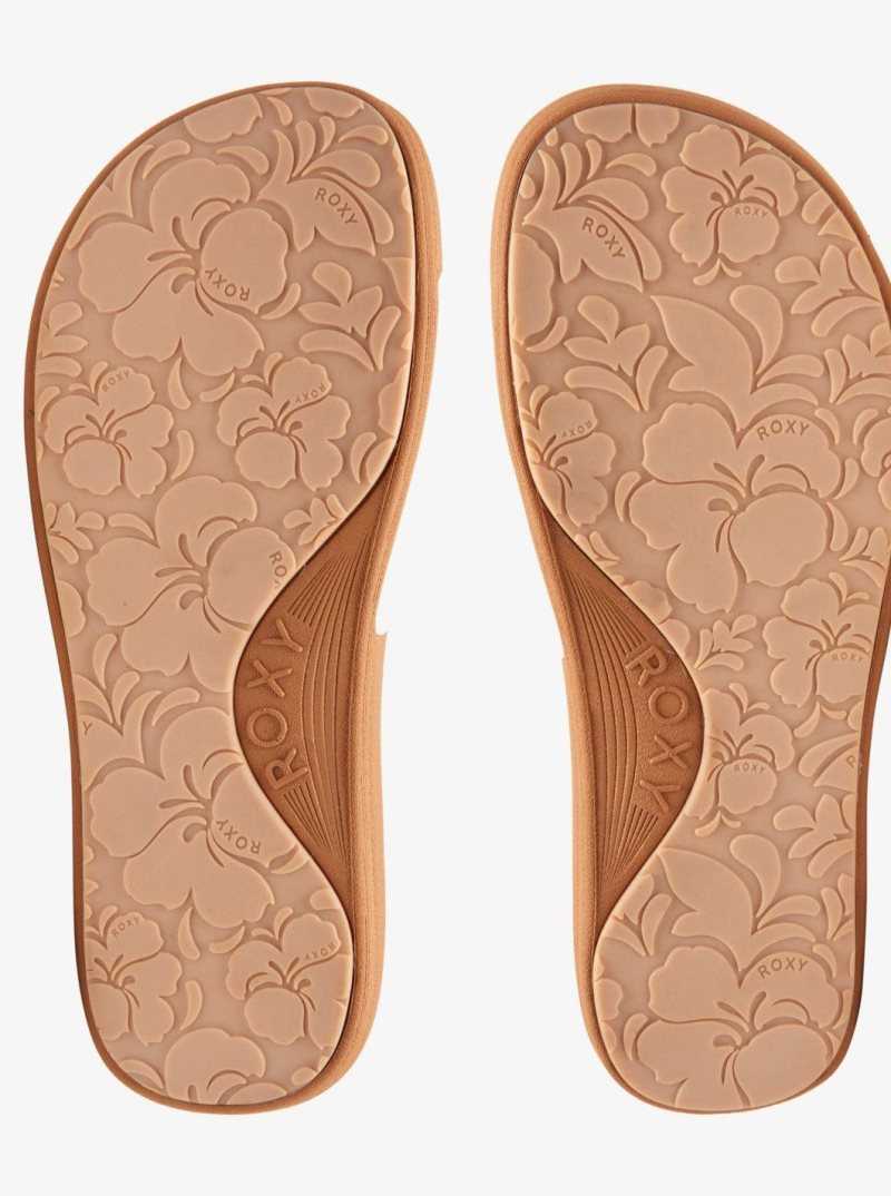 Roxy Slippy Water-Friendly Sandals Tan | FJROK-0385