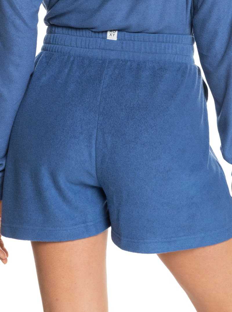 Roxy Soft Focus Cozy Lounge Shorts Bijou Blue | GPSXO-6834