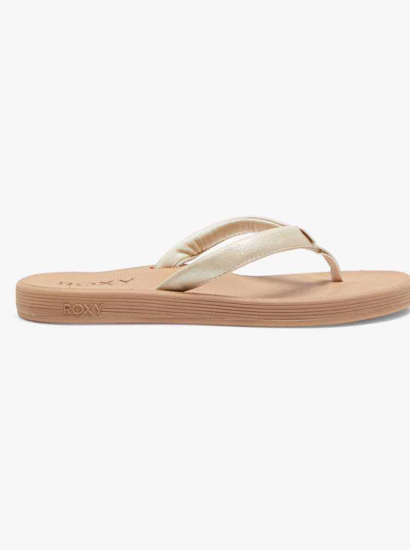 Roxy Solana Sandals Gold | YAEST-6903