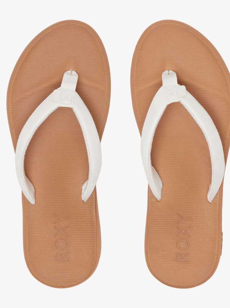 Roxy Solana Sandals White | UOLFT-8257